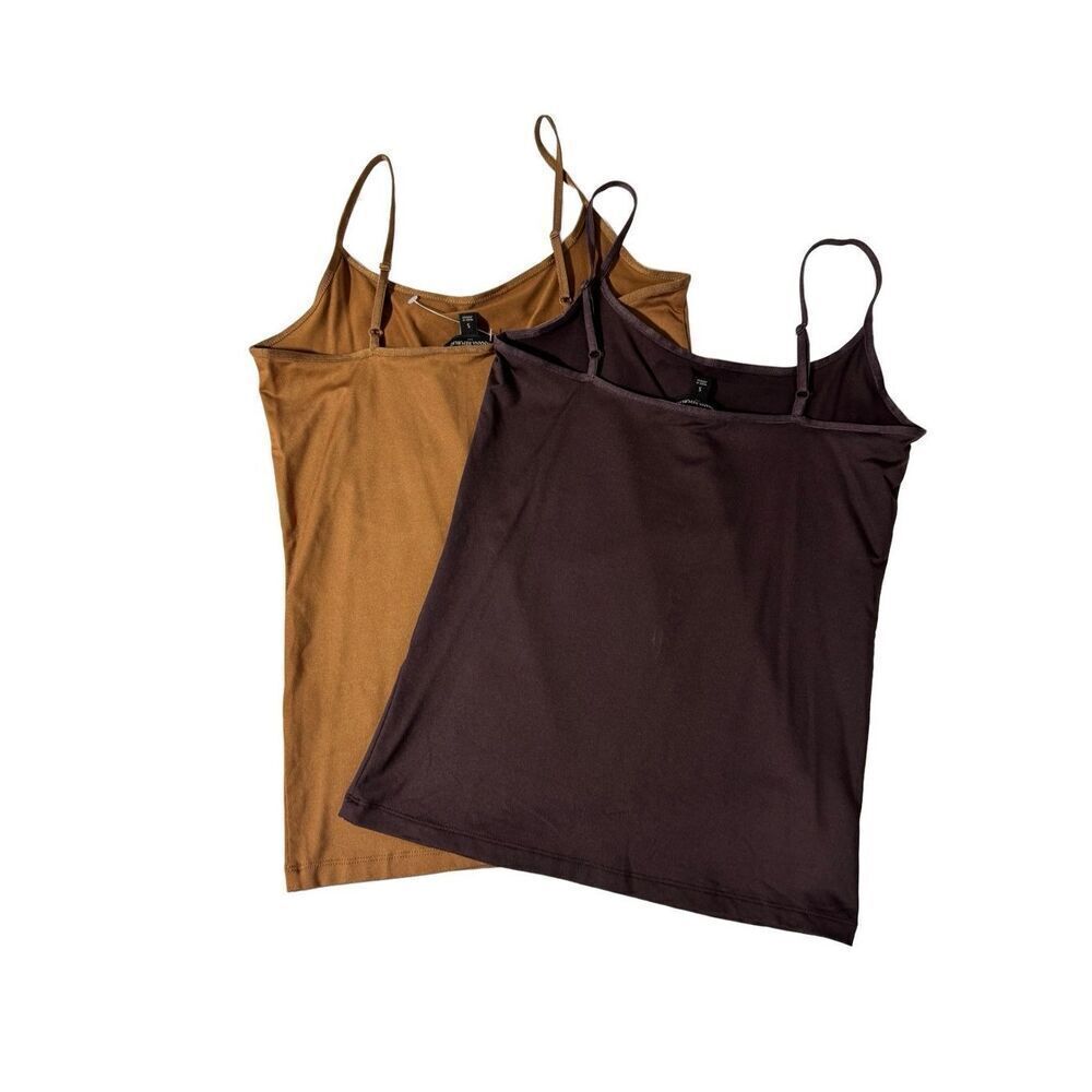 Two Banana Republic Tank Tops- brown & tan
